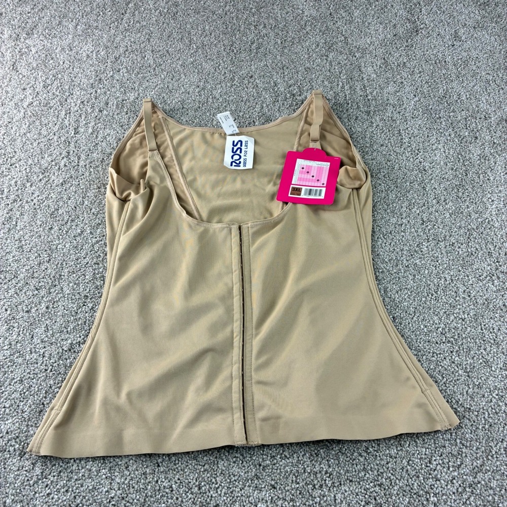 NWT Shapewear‎ Tank Top Women's 3XL Beige Corset Cami Shaper Stomach Compression